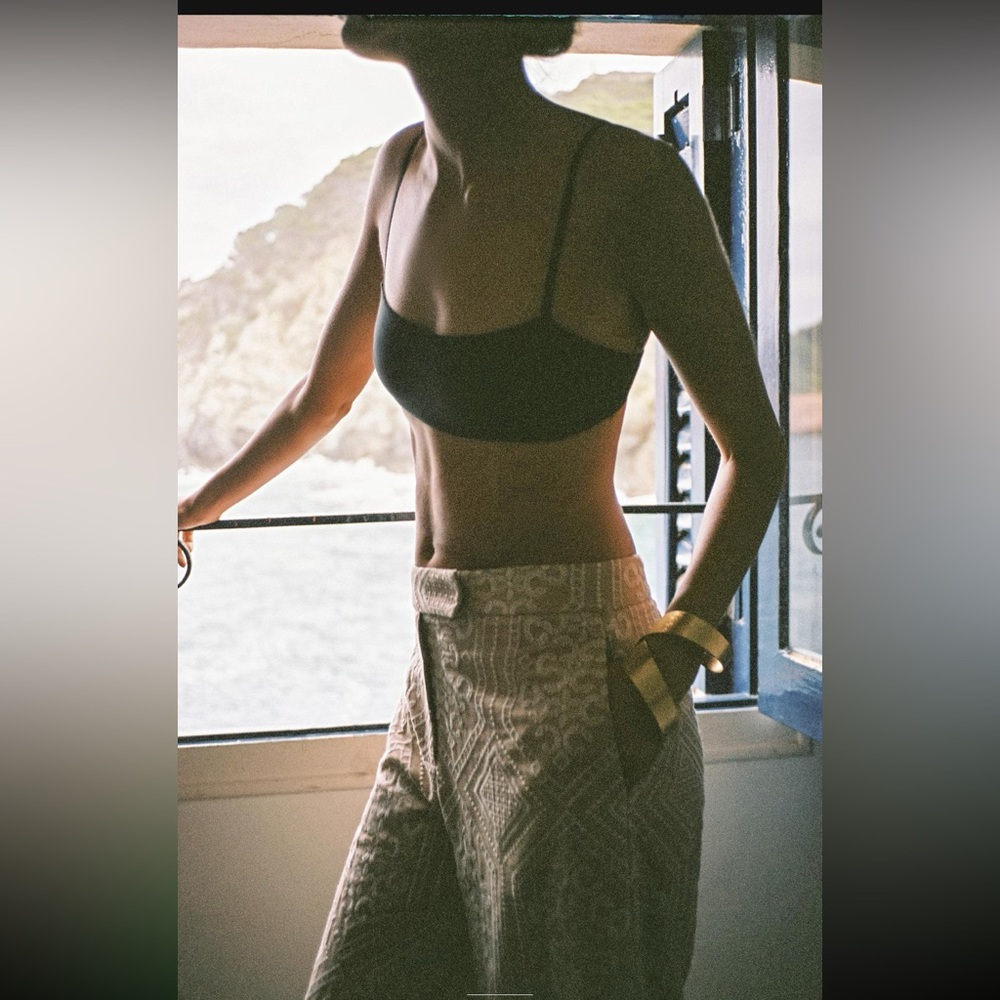 [Zara] embroidered culotte